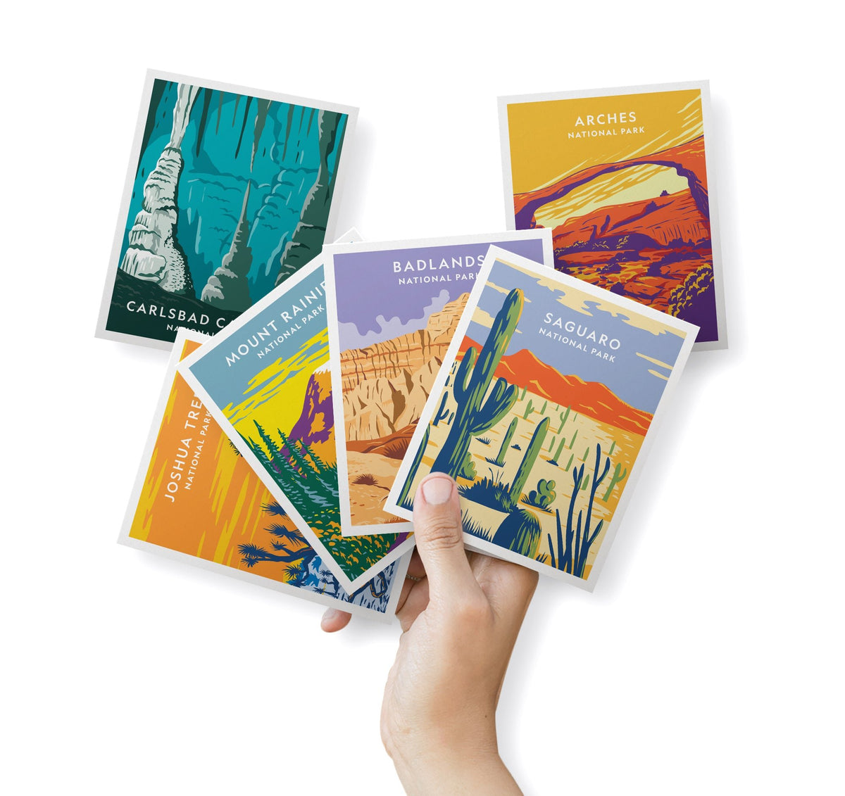 American Wilderness National Park Cards, set of 12 with envelopes, Twigs Paper - view 3