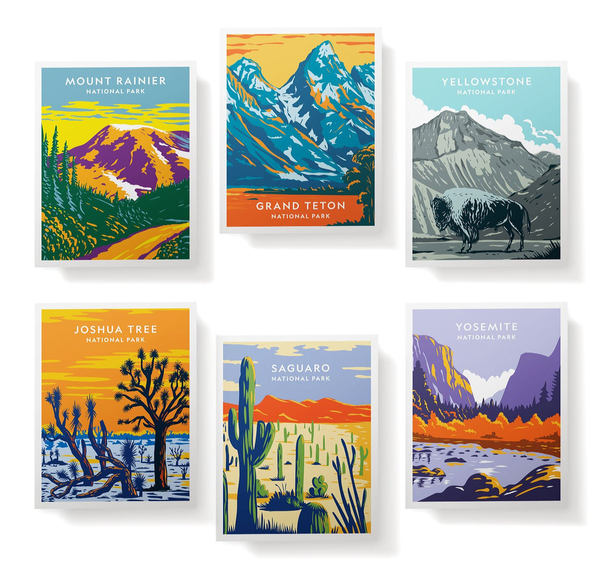 American Wilderness National Park Cards, set of 12 with envelopes, Twigs Paper - view 4