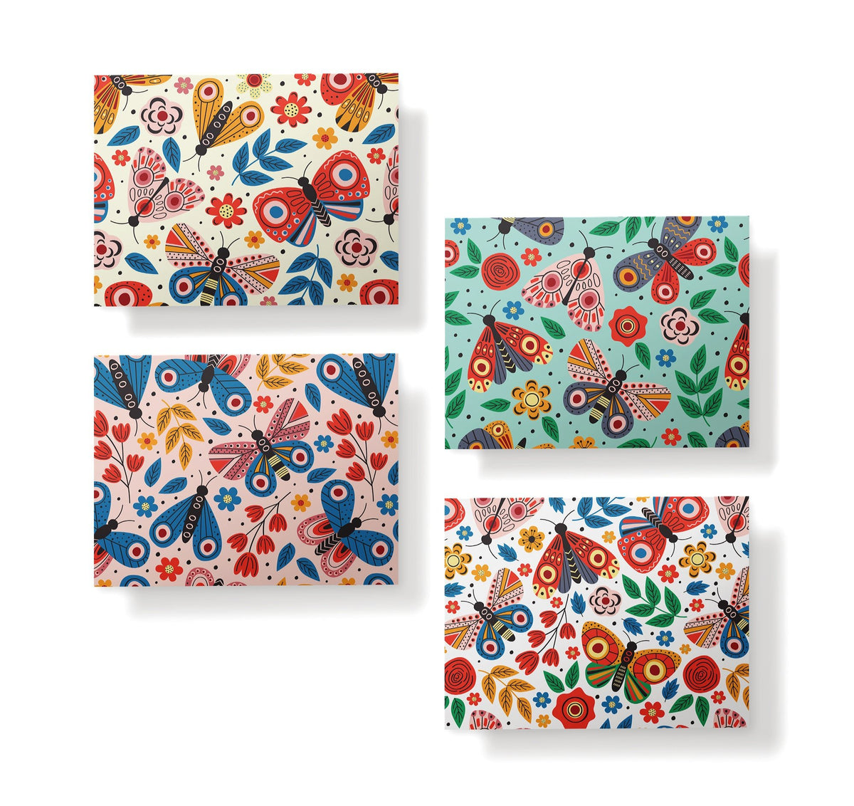 Butterfly Garden Thank You Cards, set of 12 with envelopes, Twigs Paper - view 4