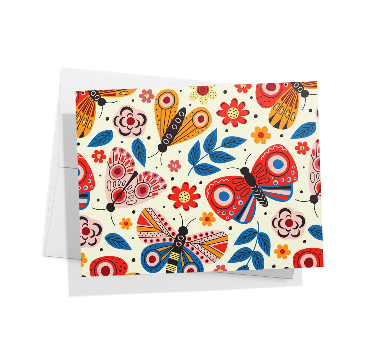 Butterfly Garden Thank You Cards, set of 12 with envelopes, Twigs Paper - view 5