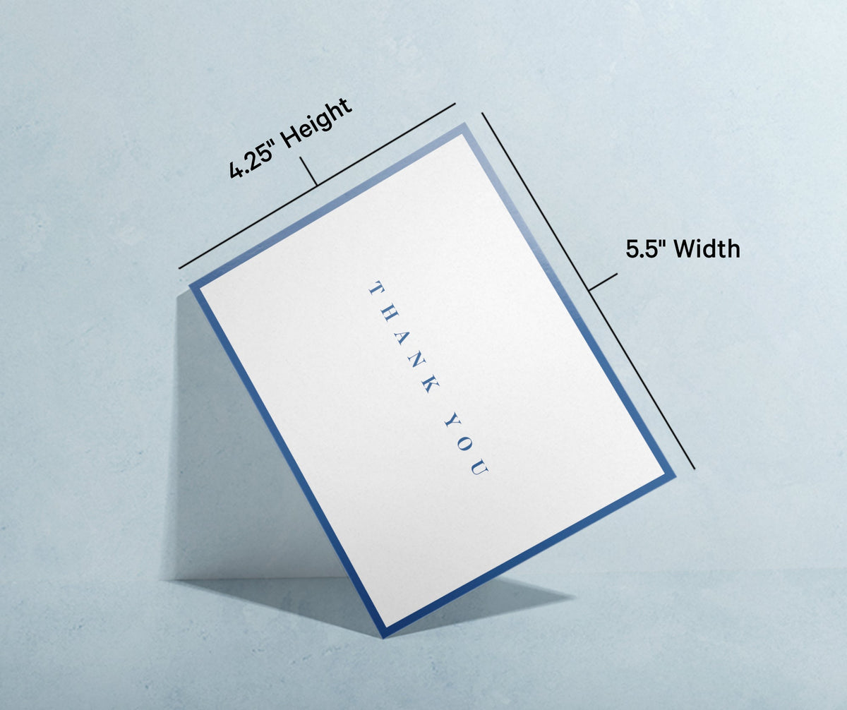 Classic Thank You Greeting Cards, set of 12 with envelopes, Twigs Paper - view 6