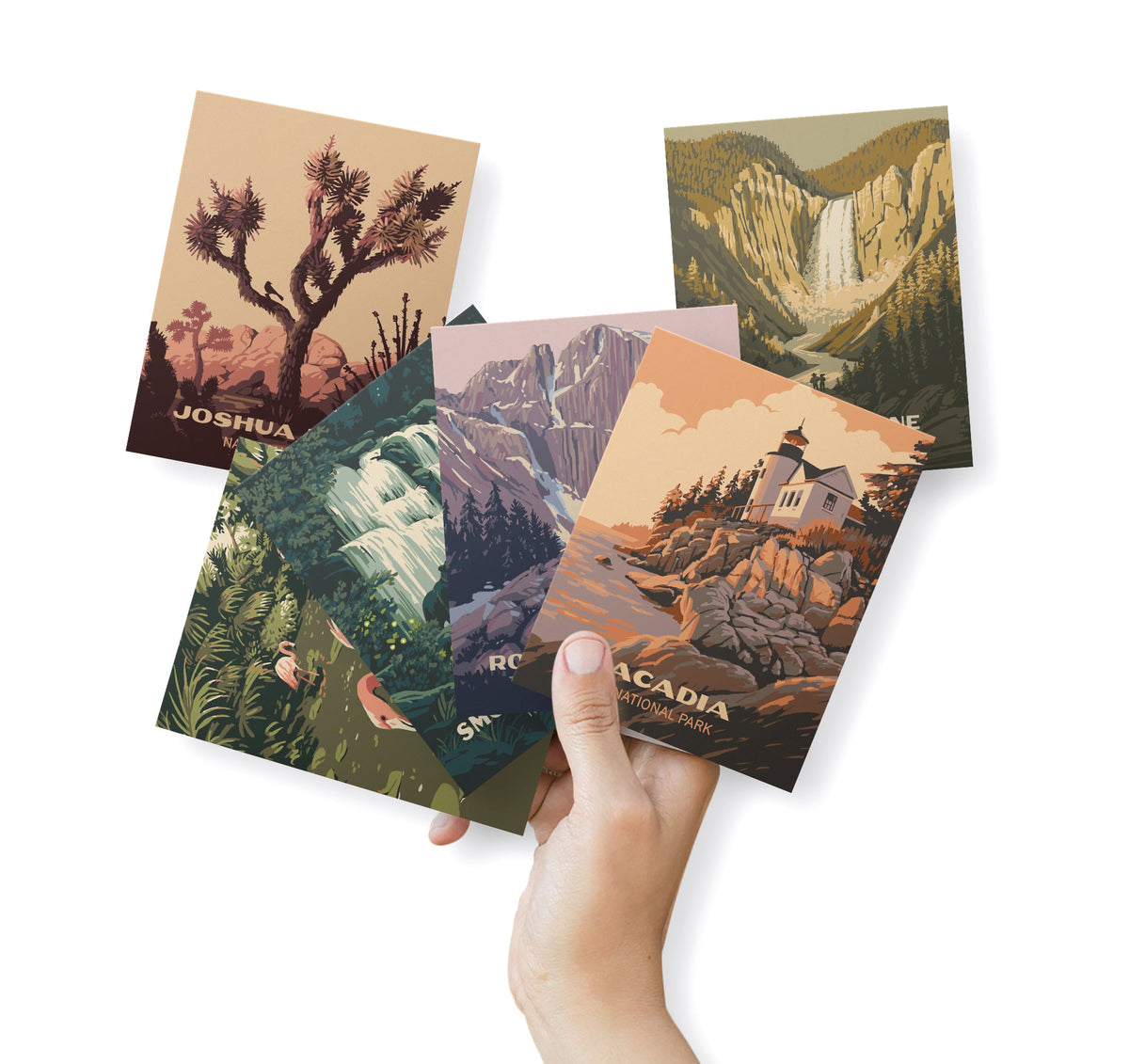 Explore America Vintage National Park Cards, set of 12 with envelopes, Twigs Paper - view 3