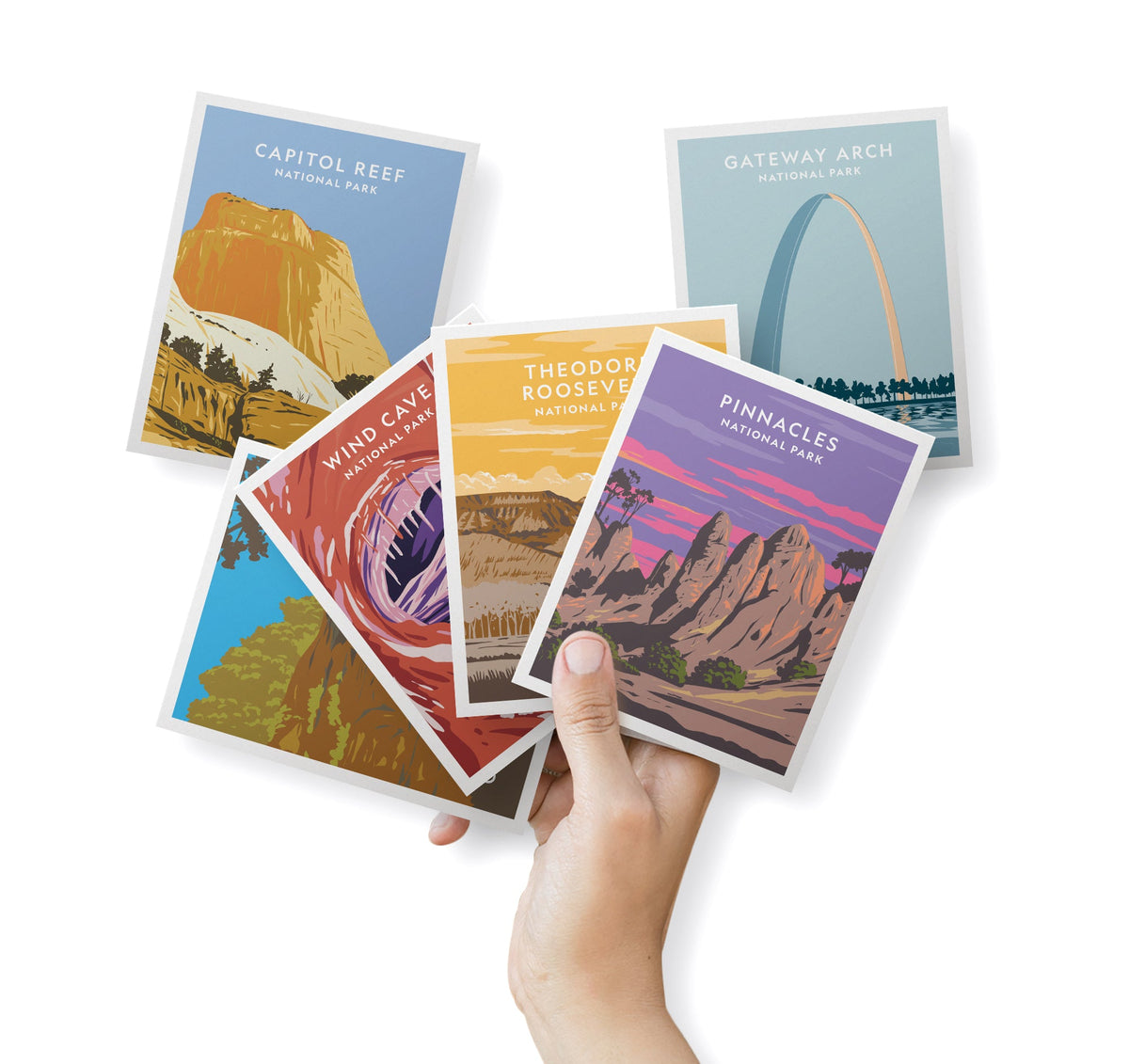 Gateway to Discovery National Park Cards, set of 12 with envelopes, Twigs Paper - view 3