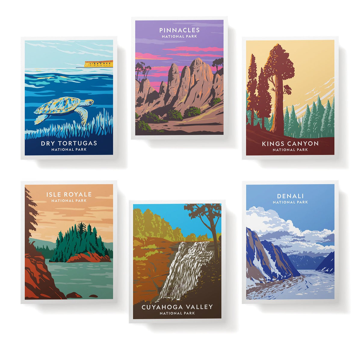 Gateway to Discovery National Park Cards, set of 12 with envelopes, Twigs Paper - view 5