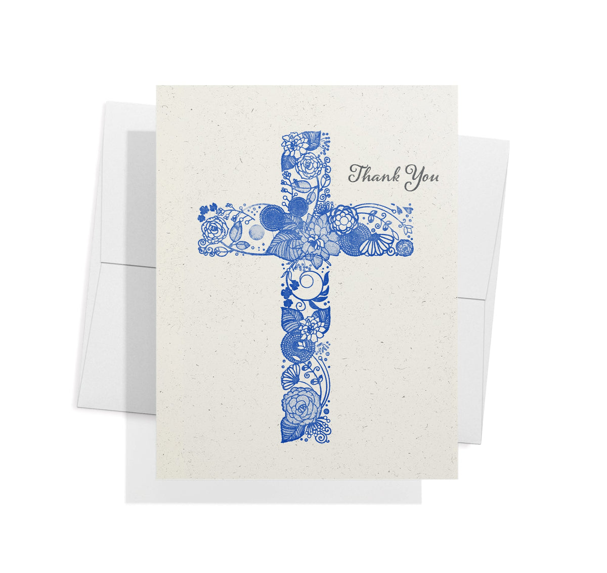 Gratitude in Faith Christian Thank You Cards, set of 12 with envelopes, Twigs Paper - view 2