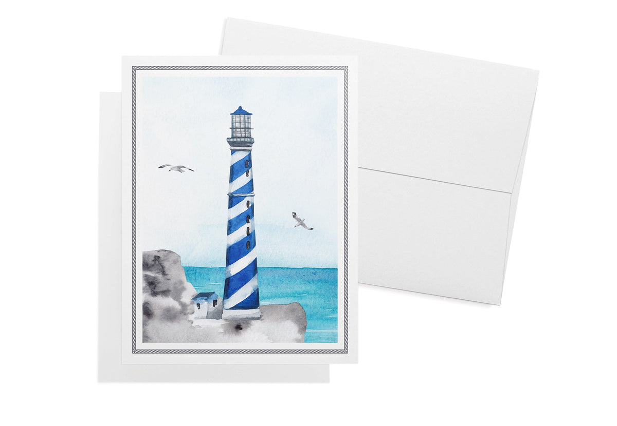 Guiding Lights Lighthouse Sympathy Cards, set of 12 with envelopes, Twigs Paper - view 5