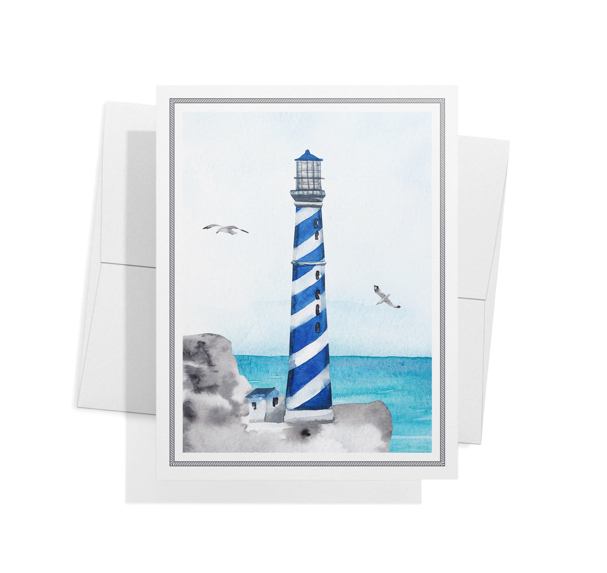 Guiding Lights Lighthouse Sympathy Cards, set of 12 with envelopes, Twigs Paper - view 4