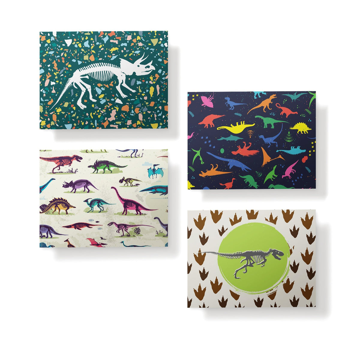 Jurassic Joy Dinosaur Greeting Cards for Kids, set of 12 with envelopes, Twigs Paper - view 4