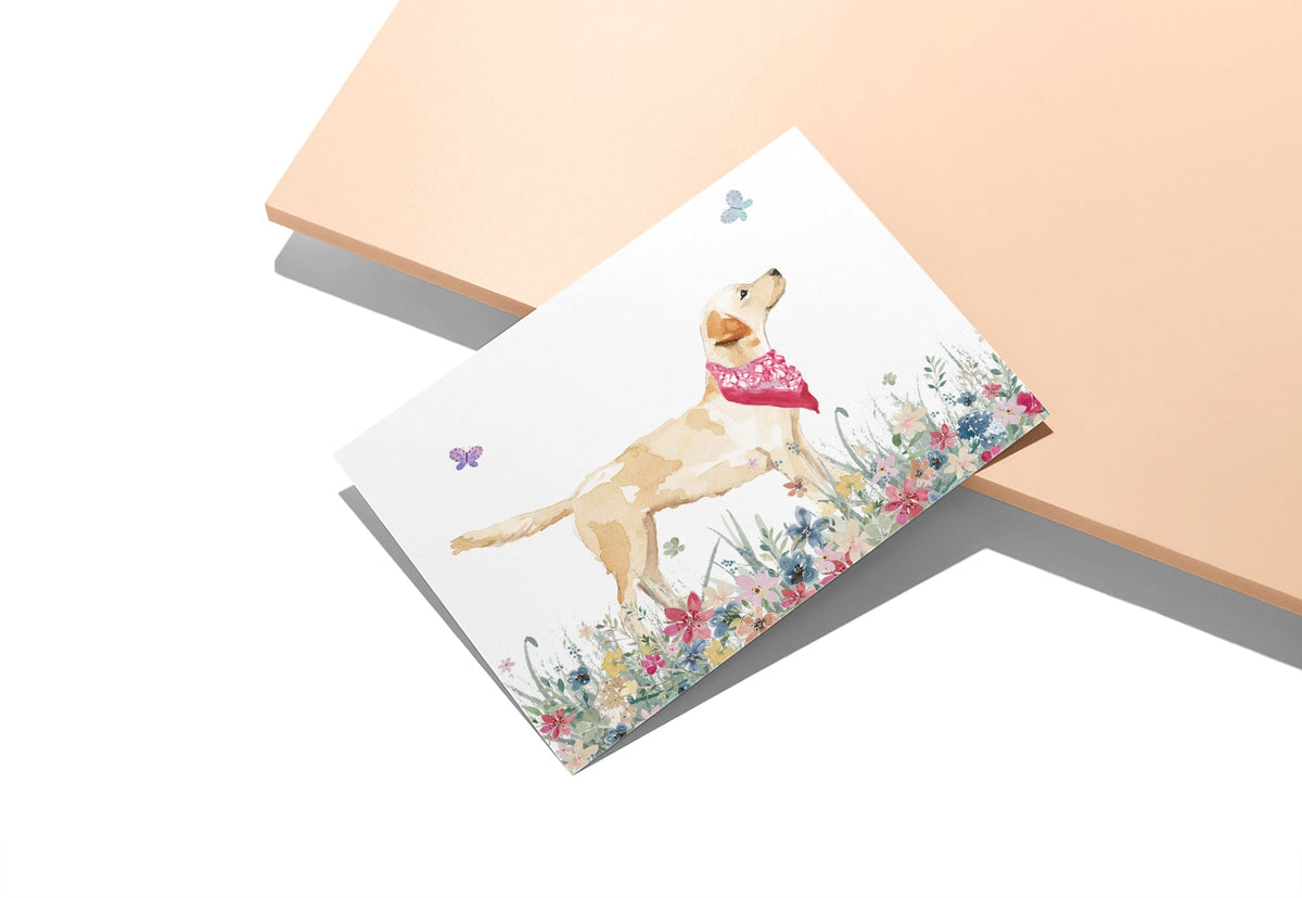 Labrador Retriever Watercolor Dog Greeting Cards, set of 12 with envelopes, Twigs Paper - view 4