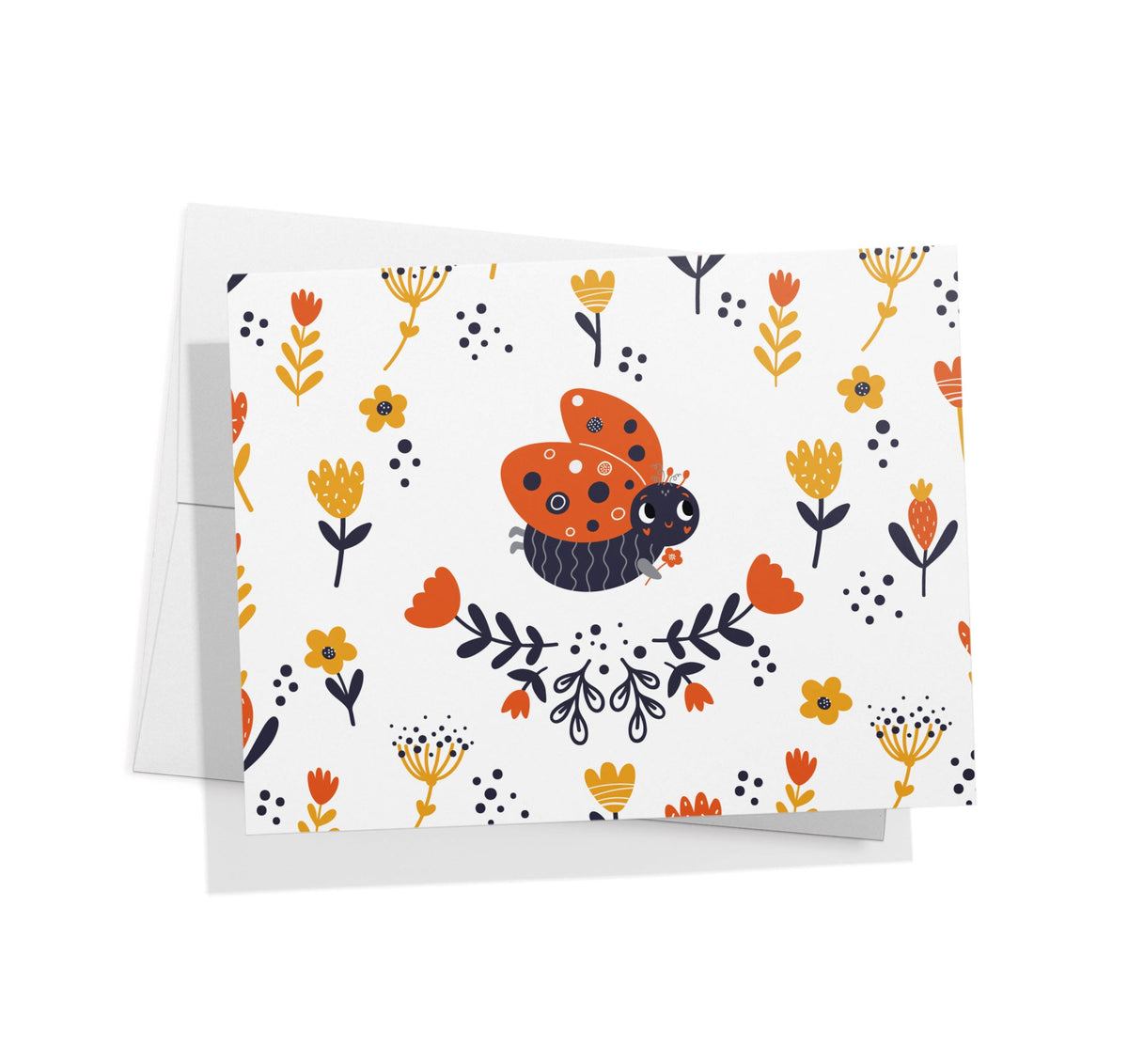 Little Ladybugs Greeting Cards, set of 12 with envelopes, Twigs Paper - view 5