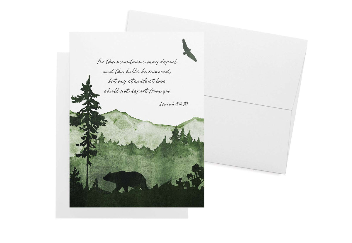 Splendor Scriptures Bible Verse Sympathy Cards, set of 12 with envelopes, Twigs Paper - view 6