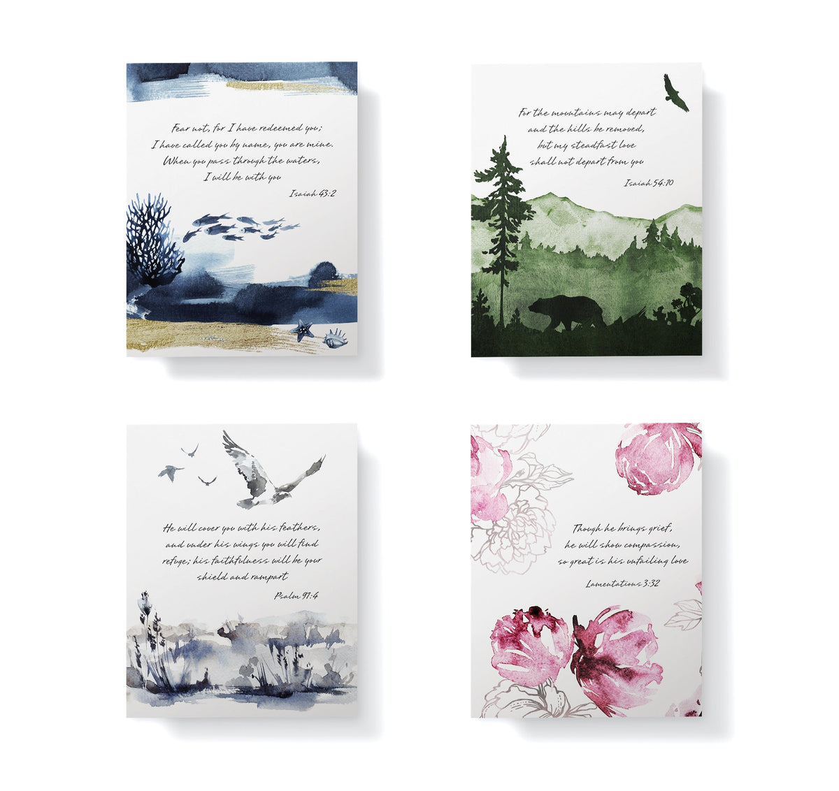 Splendor Scriptures Bible Verse Sympathy Cards, set of 12 with envelopes, Twigs Paper - view 4