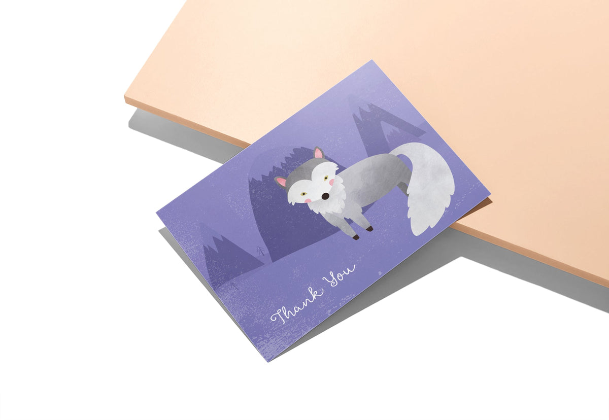 Woodland Critters Animal Greeting Cards, set of 12 with envelopes, Twigs Paper - view 6