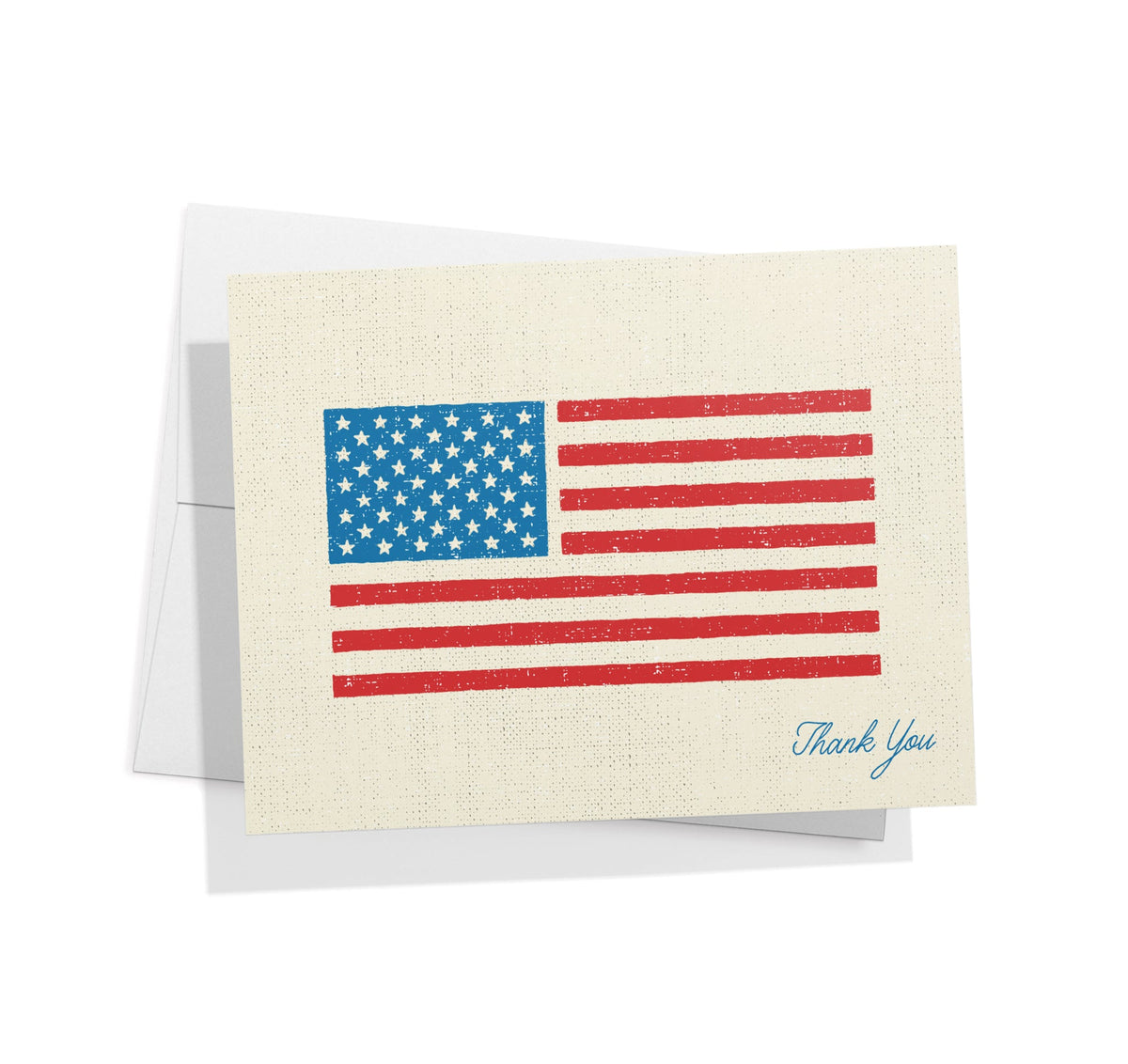 American Salute Patriotic Thank You Cards, set of 12 with envelopes, Twigs Paper - view 2