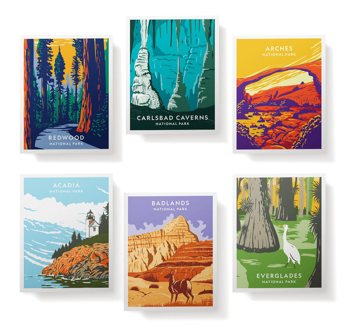 American Wilderness National Park Cards, set of 12 with envelopes, Twigs Paper - view 5
