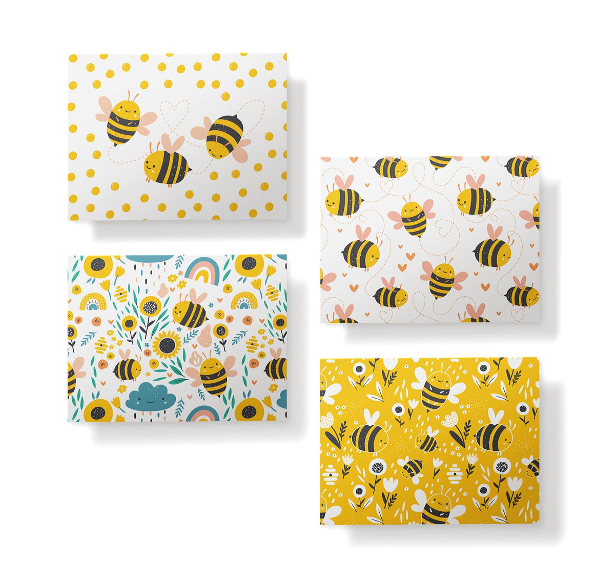 Bumble of Joy Bee Greeting Cards, set of 12 with envelopes, Twigs Paper - view 4
