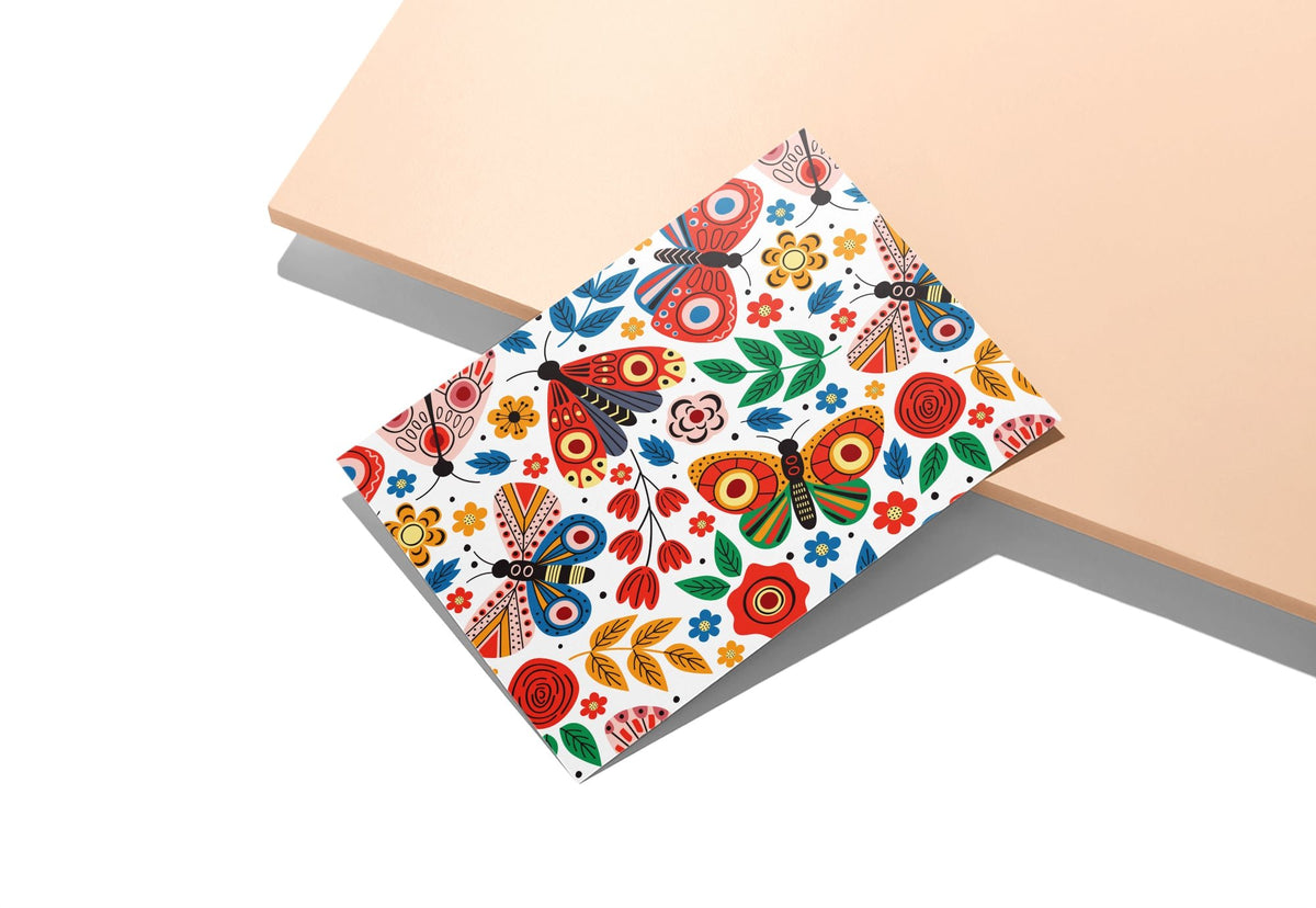 Butterfly Garden Thank You Cards, set of 12 with envelopes, Twigs Paper - view 7