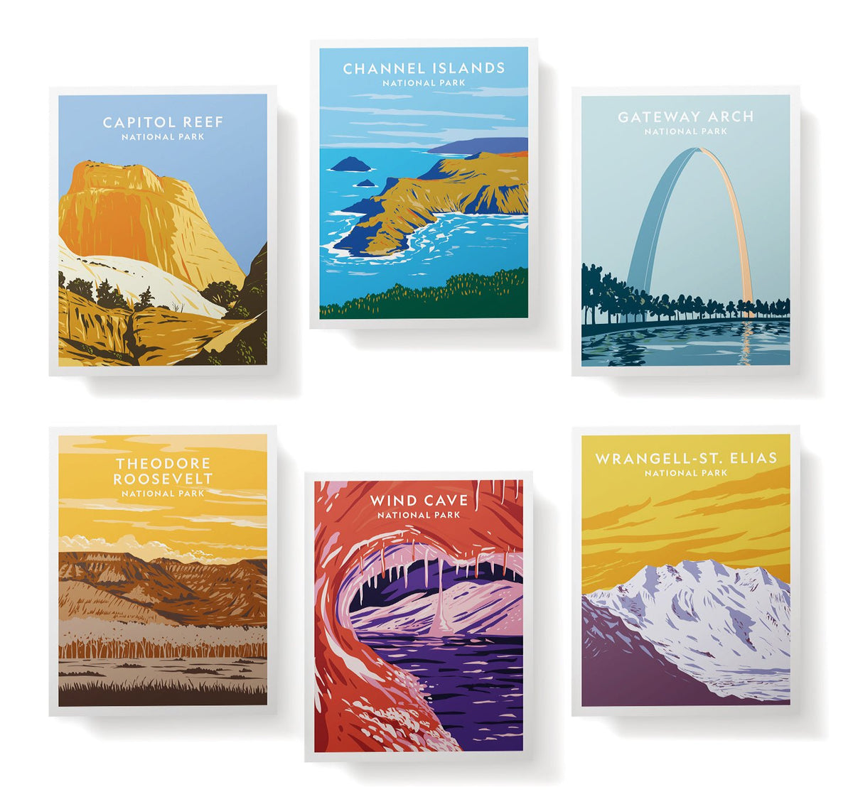 Gateway to Discovery National Park Cards, set of 12 with envelopes, Twigs Paper - view 4