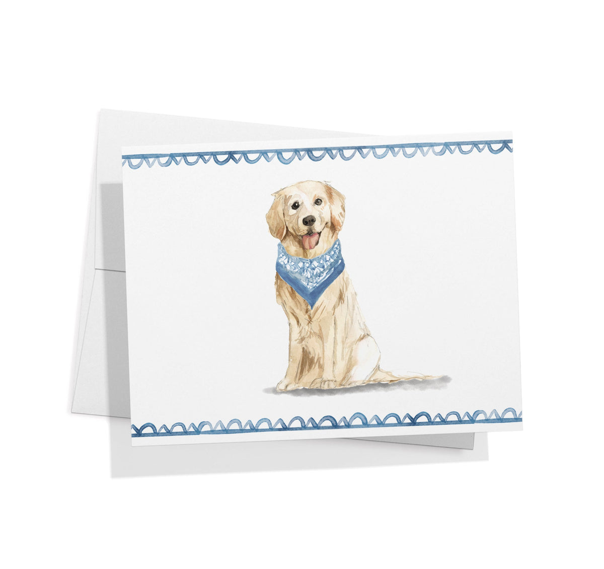 Golden Retriever Watercolor Dog Greeting Cards, set of 12 with envelopes, Twigs Paper - view 2