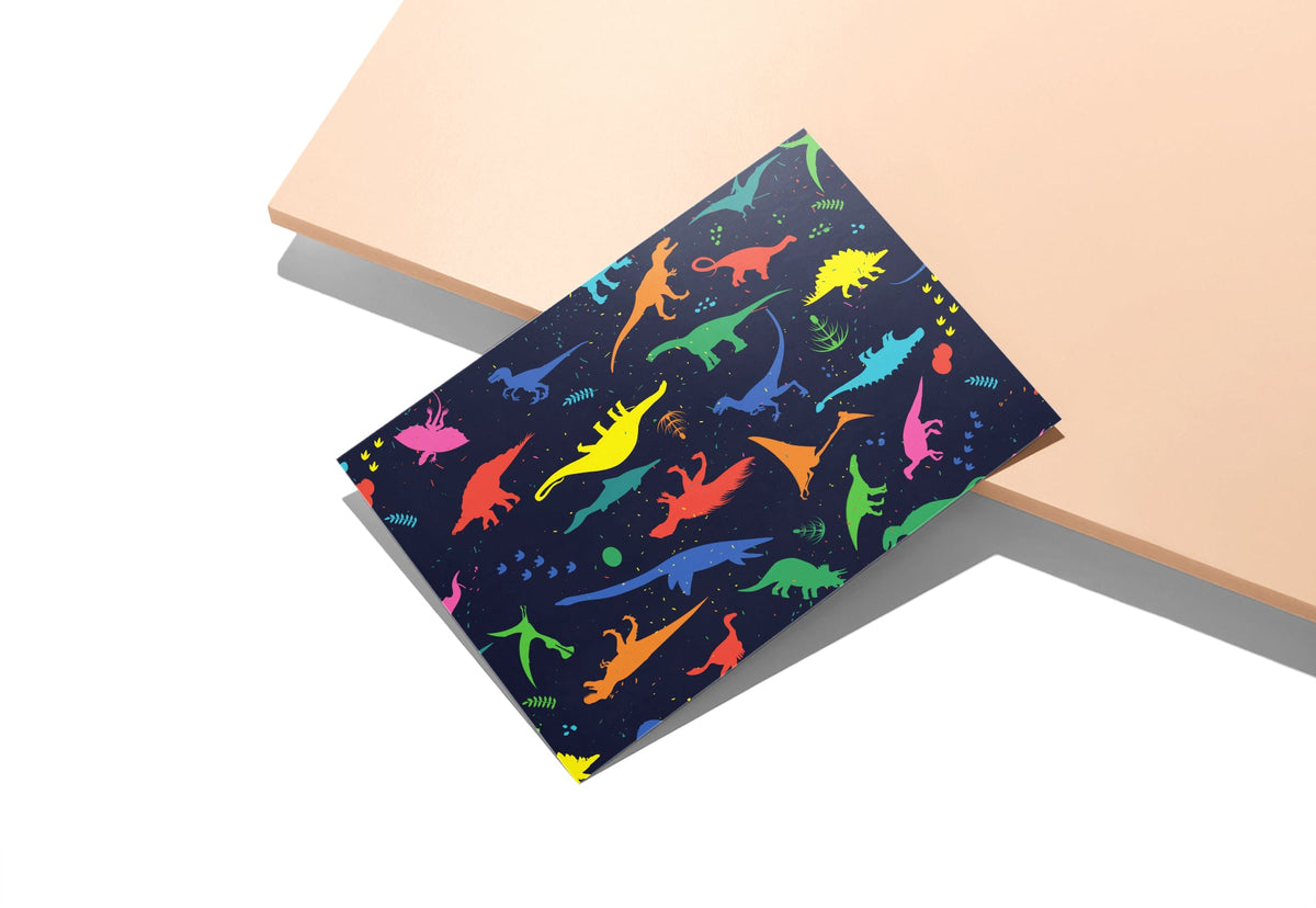 Jurassic Joy Dinosaur Greeting Cards for Kids, set of 12 with envelopes, Twigs Paper - view 7