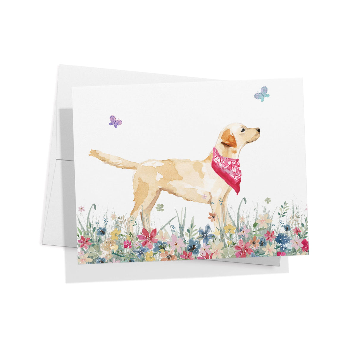 Labrador Retriever Watercolor Dog Greeting Cards, set of 12 with envelopes, Twigs Paper - view 2