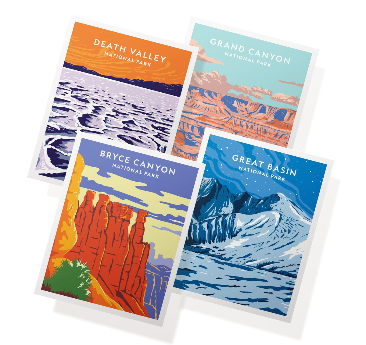 Majestic Landscapes National Park Cards, set of 12 with envelopes, Twigs Paper - view 2