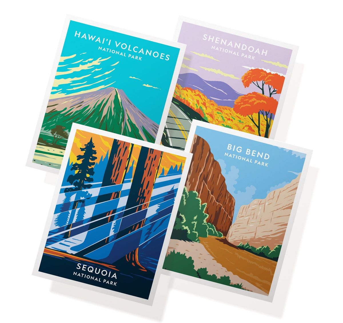 Natural Wonders National Park Cards, set of 12 with envelopes, Twigs Paper - view 5